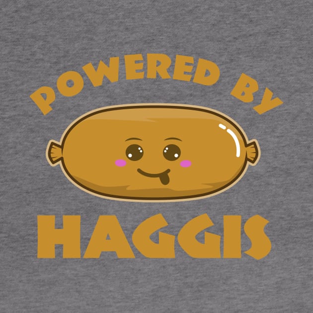 Powered By Haggis, Cute Kawaii Haggis by KawaiinDoodle